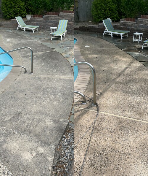 Pressure washing project
